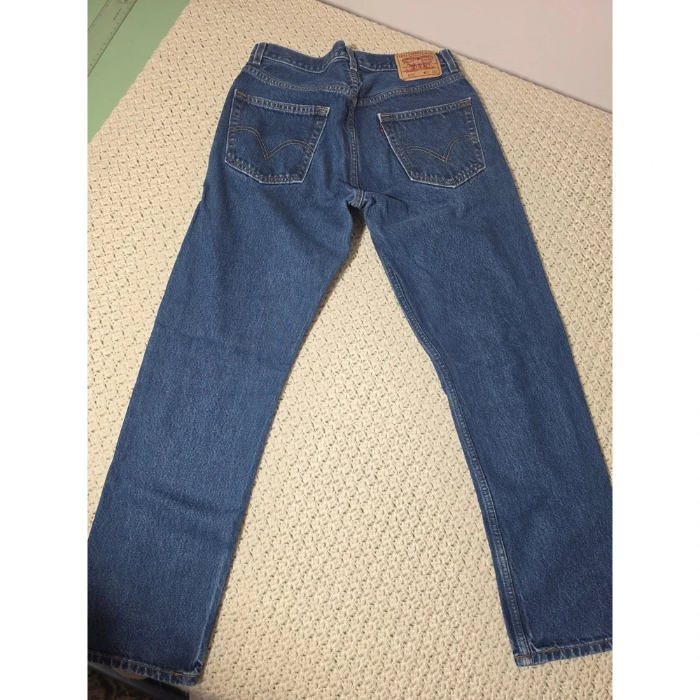 Levi's 505 Regular Fit Jeans Mens 32x32 Blue Excellent Straight Leg Denim